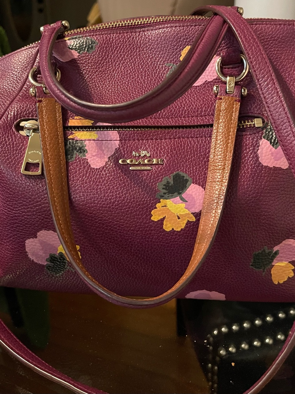 ⚡️⚡️COACH Prairie Floral Satchel. EUC
